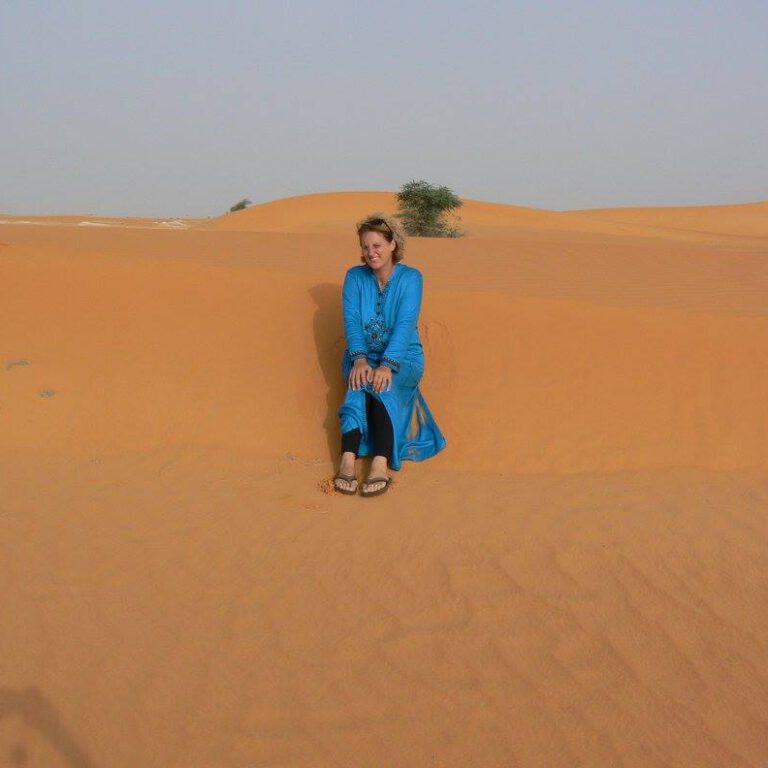 Kameel op de weg - Trea in de woestijn